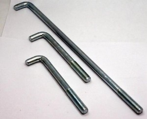 Satinless Steel J Type L Type Hook Anchor Foundation Bolt with Nut