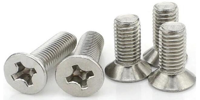 Chuma cha pua 316 304 201 DIN963 Screw ya Mashine ya Countersunk Head Phillips