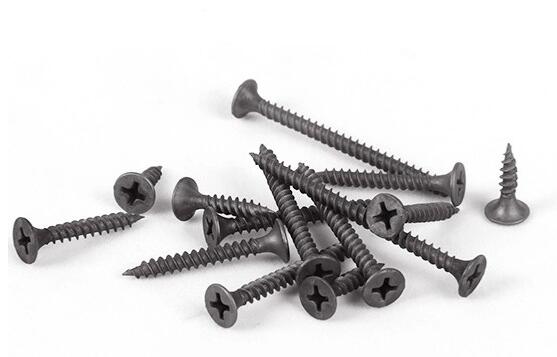 Black Phosphated Pan Kepala Drywall Screw kanggo Papan Gypsum