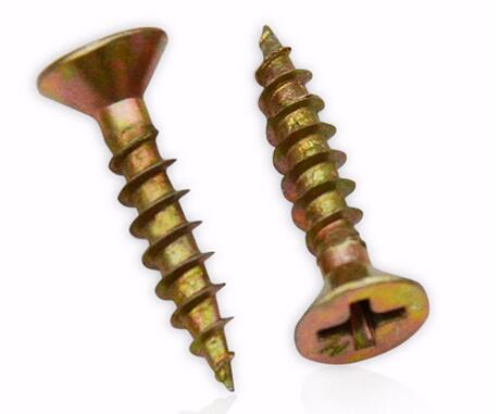 Pozi Double Countersunk Séng Plated Chipboard Screw