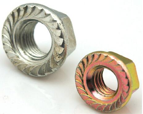 Zinc Plated Hex Flange Nut with Serrated